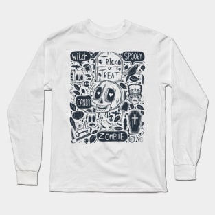 Halloween Doodle Long Sleeve T-Shirt